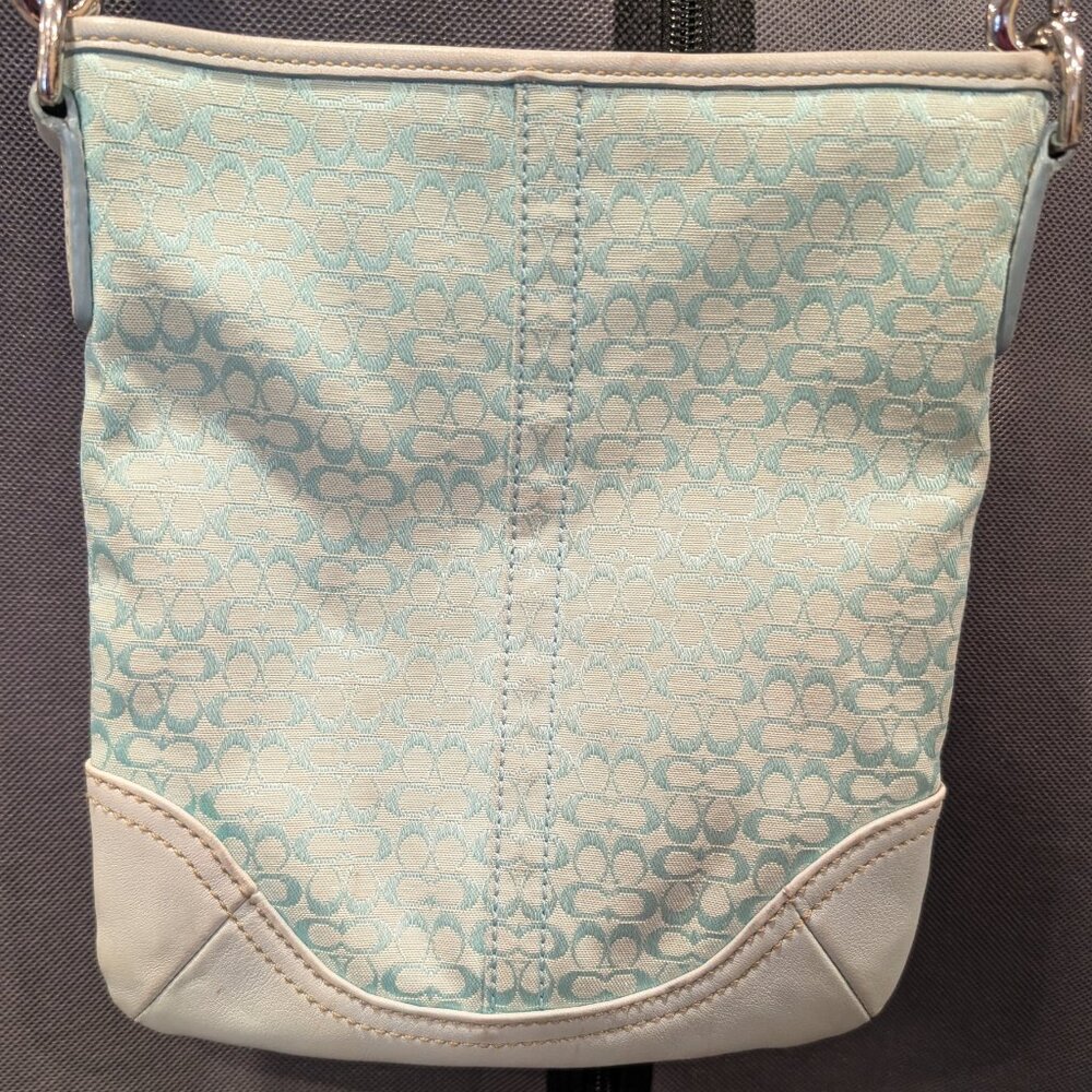 Coach, Mini Signature C Monogram Crossbody Baby Blue 2007 Y2K - Picture 4 of 12